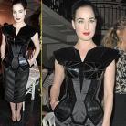 Dita von Teese, a Gaultier divatház színeiben