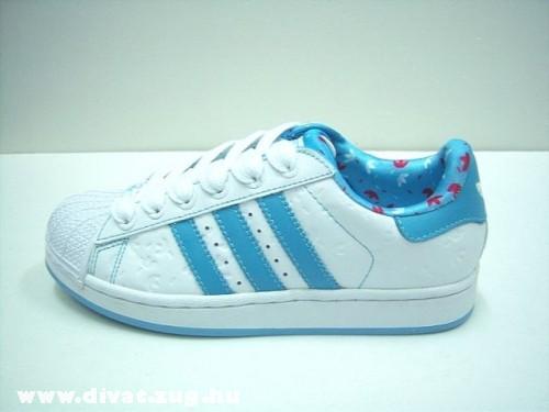 Kék-fehér Adidas cipõ