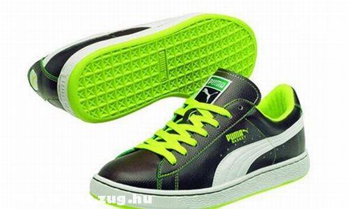 Puma zöld-fekete cipõ