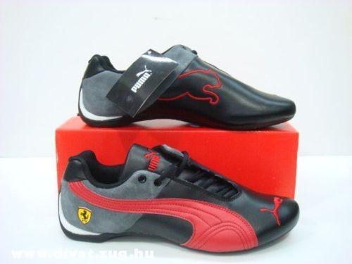 Puma fekete-piros Ferrari cipõ
