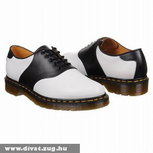 Dr. Martens fekete-fehér bõr cipõ